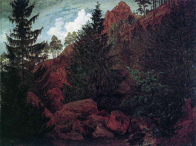 Felspartie, Caspar David Friedrich